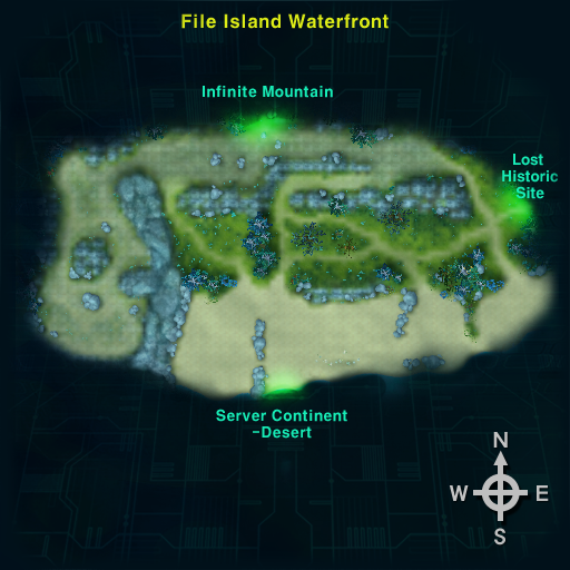 Mapa de File Island Waterfront