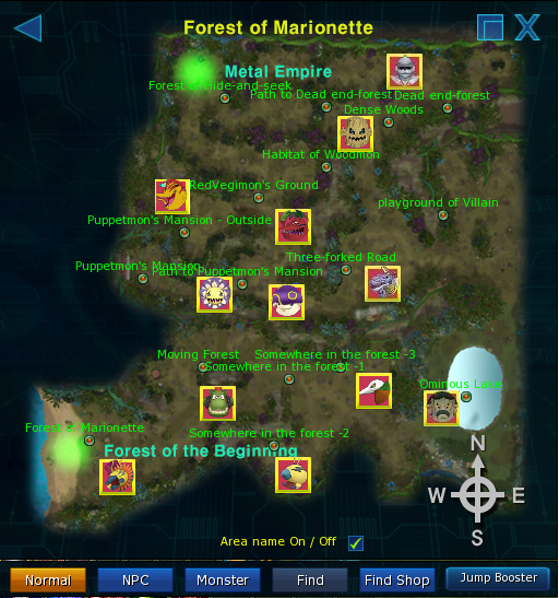Mapa de Forest of Marionette