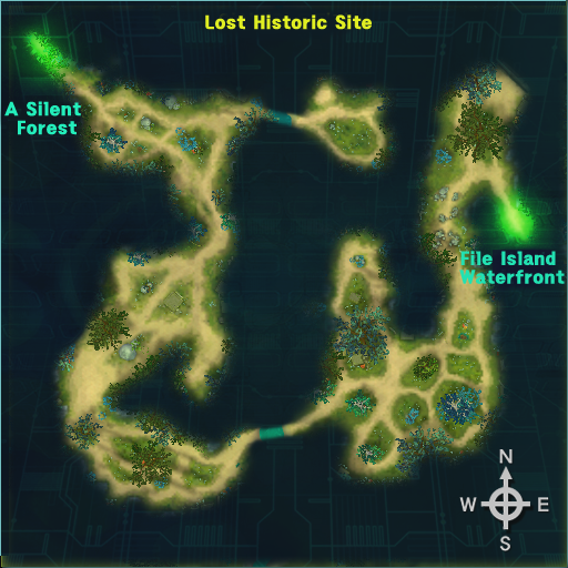 Mapa de Lost Historic Site