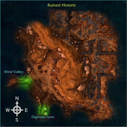 Mapa de Ruined Historic