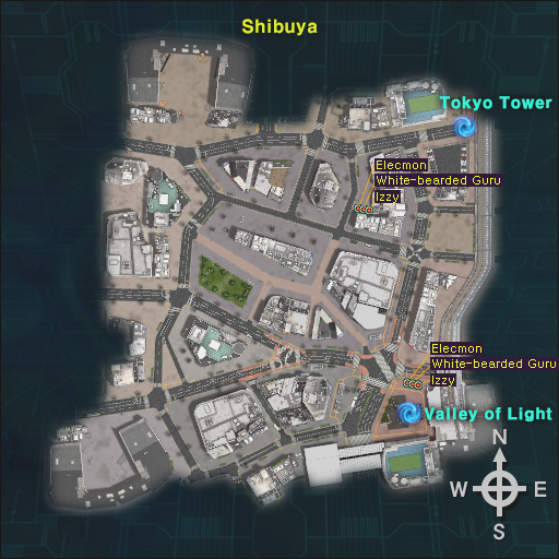 Mapa de Shibuya