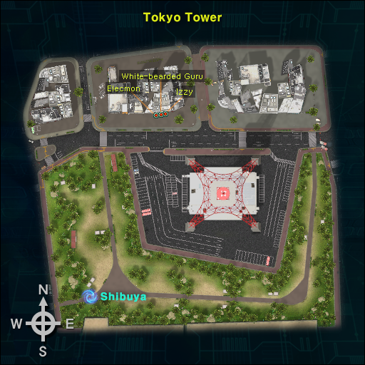 Mapa de Tokyo-Tower